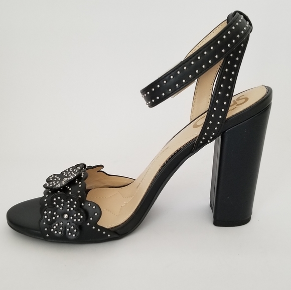 Sam Edelman circus faux leather studs wrap ankle sandals - Picture 4 of 8